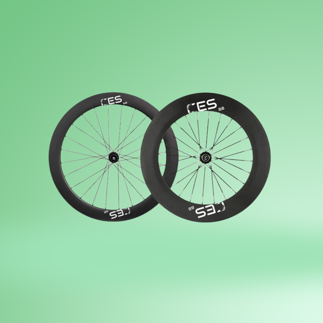 CES Wheels, super fast road cycling and triathlon wheels with smooth hubs and a great look. 700c spoked and ready wheels that make you go faster with great rolling resitance with the correct PSI setup. #roadcycling #triathlon #duathlon #winterriding