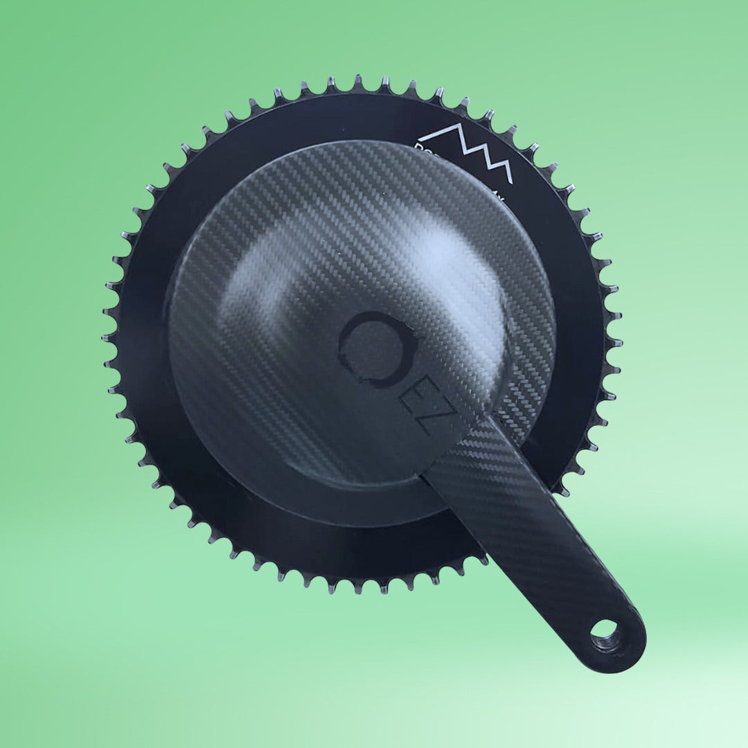 EZ Aero Chainring Guard (Carbon) & Front Derailleur Guard 6-10 Watt Saving