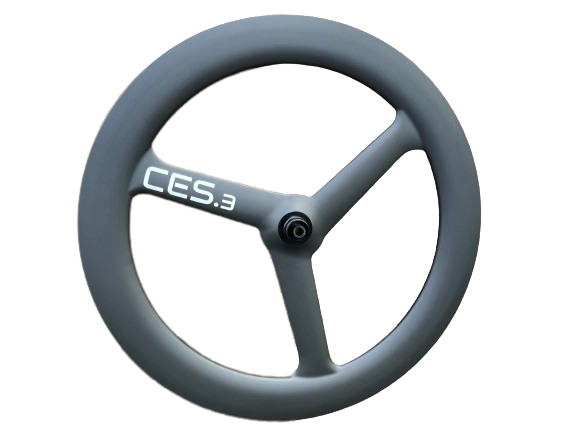 CES .3 Tri Spoke Front Wheel – Rim Brake 4-6 Watts.