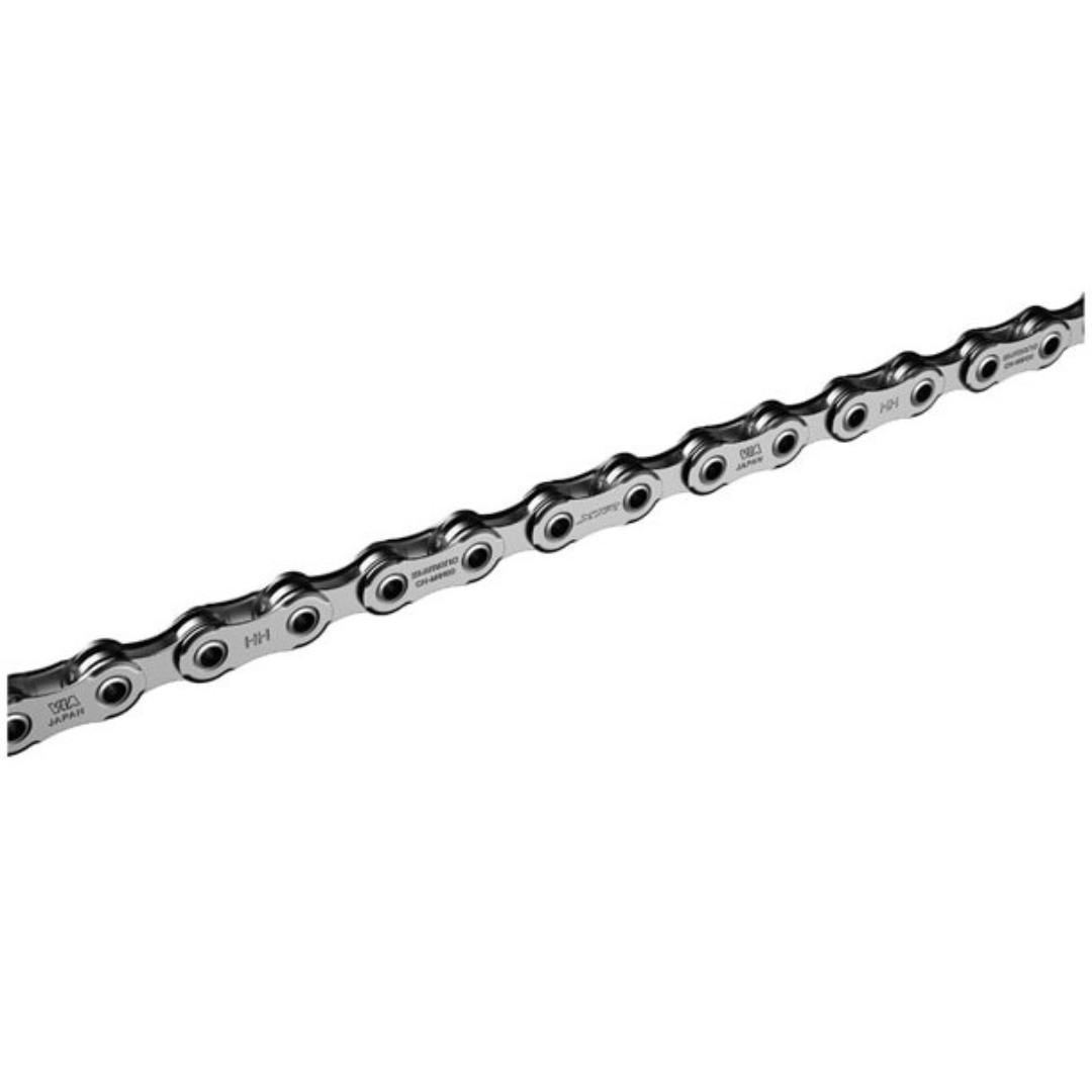 Shimano bicycle chain with smooth and efficient low friction. Great quality with quick link and easy to install. #Shimano #cycling #duraace