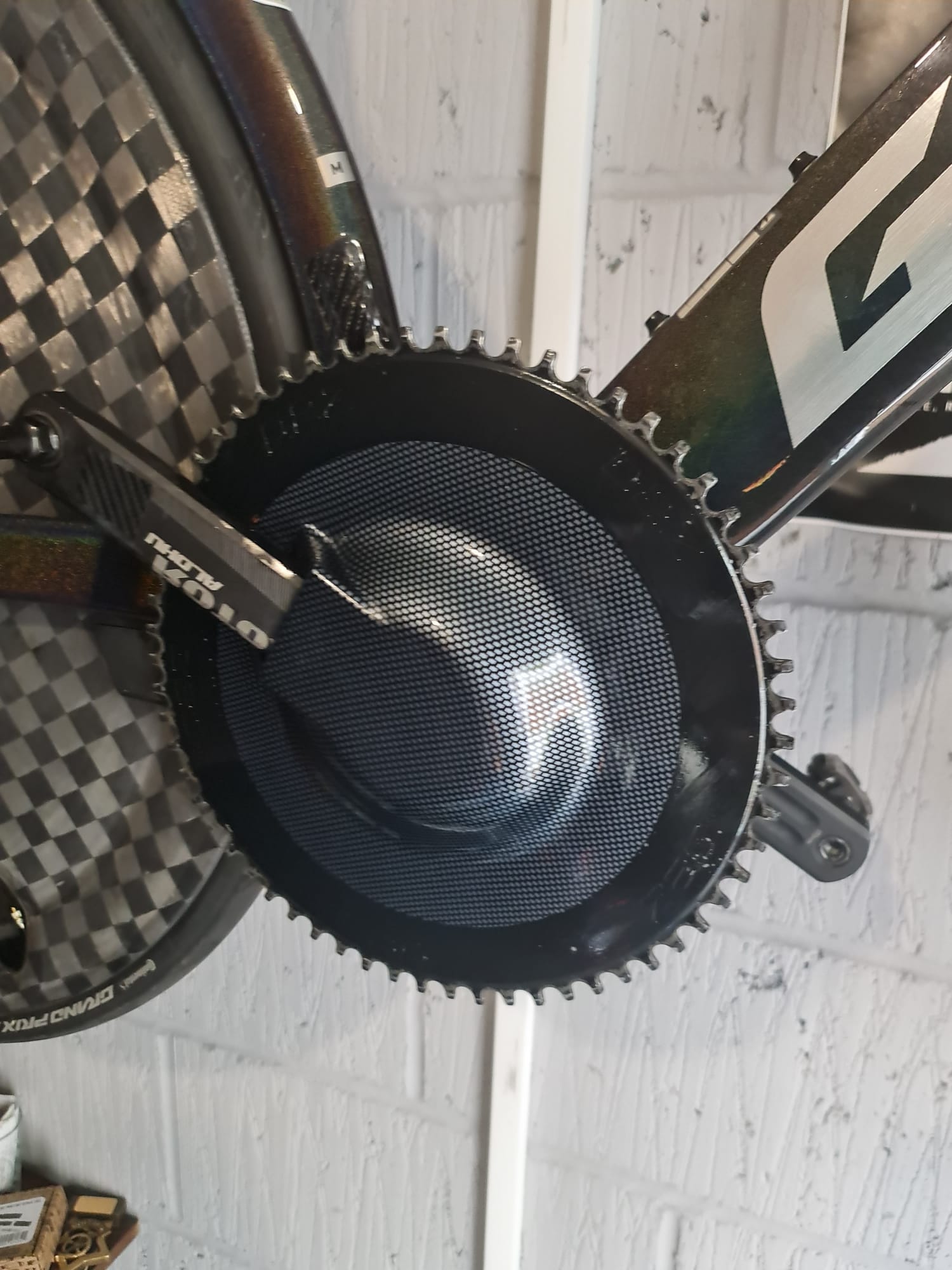 POWER BUNDLE EZ Aero Chainring & Front Derailleur Guard 6-10 Watt Saving - Flat faced chainrings only