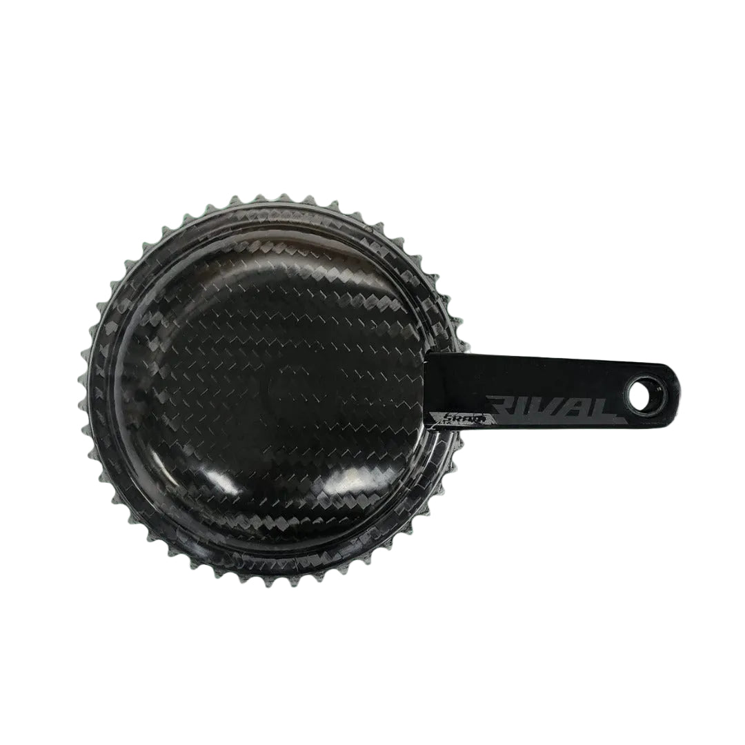 EZ Aero Chainring Guard (Carbon) & Front Derailleur Guard 6-10 Watt Saving