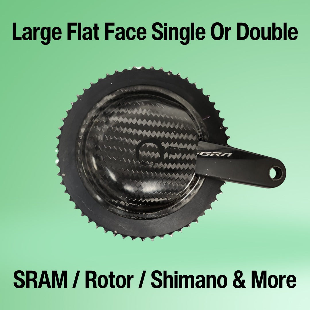 EZ Gains® Aero Chainring Guard (Carbon) 3-5 Watt Saving