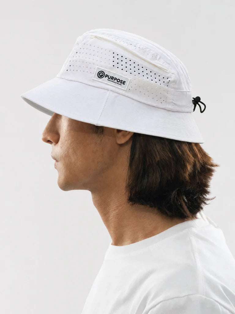 Purpose Glacier Bucket Hat with Ultra Cool Tech (Arctic Frost)