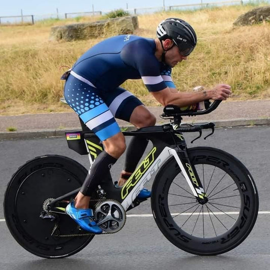 Superteam wheels with an EZ Disc added to make you go faster and get aero gains in cycling time trial and triathlon