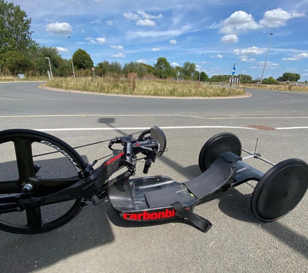 Handcycle EZ Disc fitted to the rear and front of your handcycle to make you go faster in cycling, time trial and triathlon.