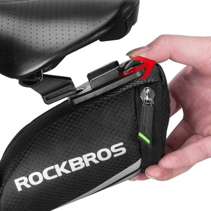 ROCKBROS Bike Saddle Bag Under Seat Pouch Portable Tail Bag Quick Release 0.5L