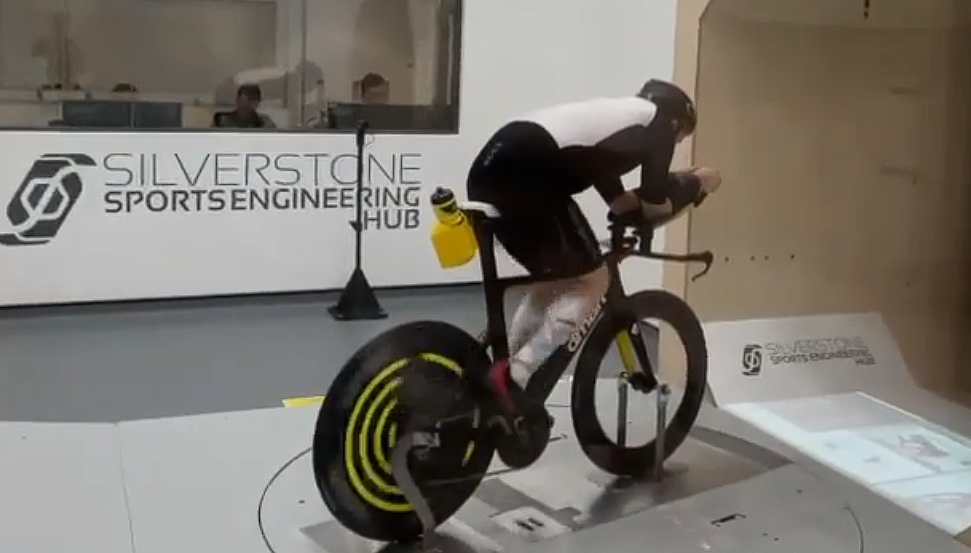 Load video: Front Derailleur Guard Wind Tunnel Testing