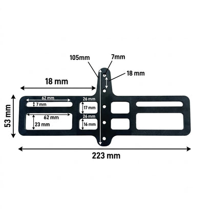 Universal BTA Adapter Plate - Large 223mm Wide