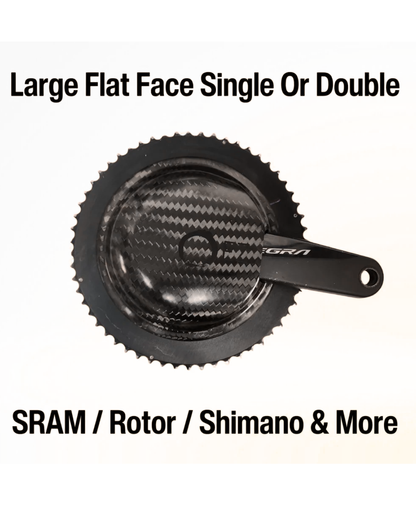 EZ Gains® Aero Chainring Guard (Carbon)  3-5 Watt Saving