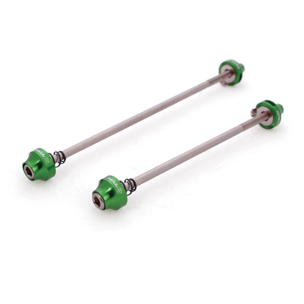 Aero skewers for cycling that are quick to install and save 2 watts reducing drag in blue, white, gold, green, red, black and purple. Customize your bike for all cycling ventures. #aerocyclingparts #customparts