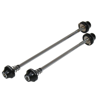 Aero skewers for cycling that are quick to install and save 2 watts reducing drag in blue, white, gold, green, red, black and purple. Customize your bike for all cycling ventures. #aerocyclingparts #customparts