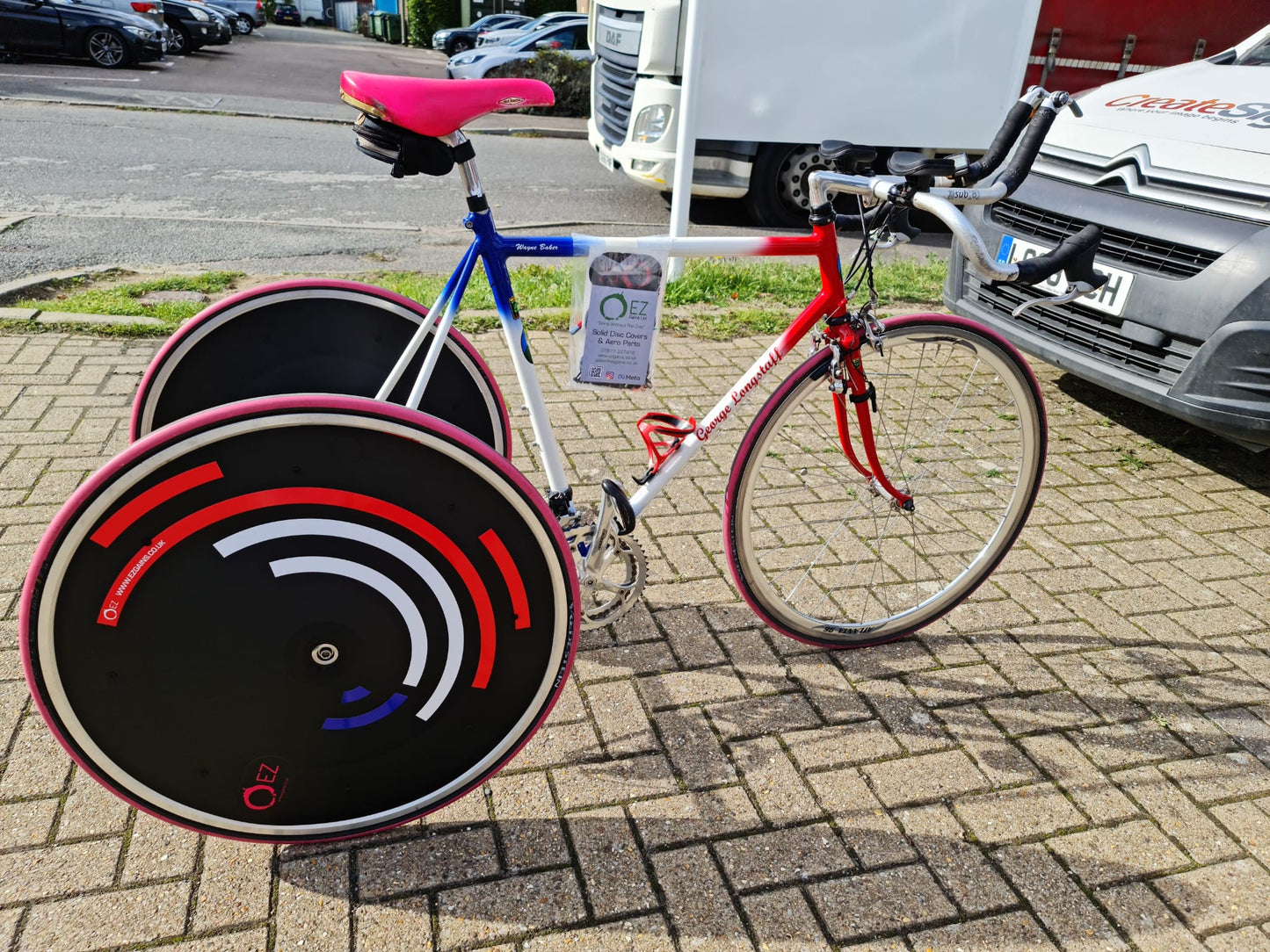 Bicicletas de pista EZDisc delantera-trasera-velocidad única - Bicicleta de mano