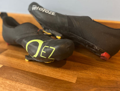 EZ Aero Toe Covers save 2-4 Watts ideal for triathlon customers, they also keep your toes warm. fully wind tunnel tested data on site.
